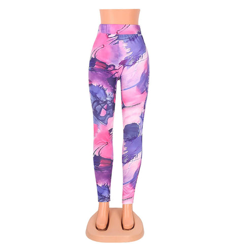Fashion Casual Printed Skinny Women Pants Pencil Leggings